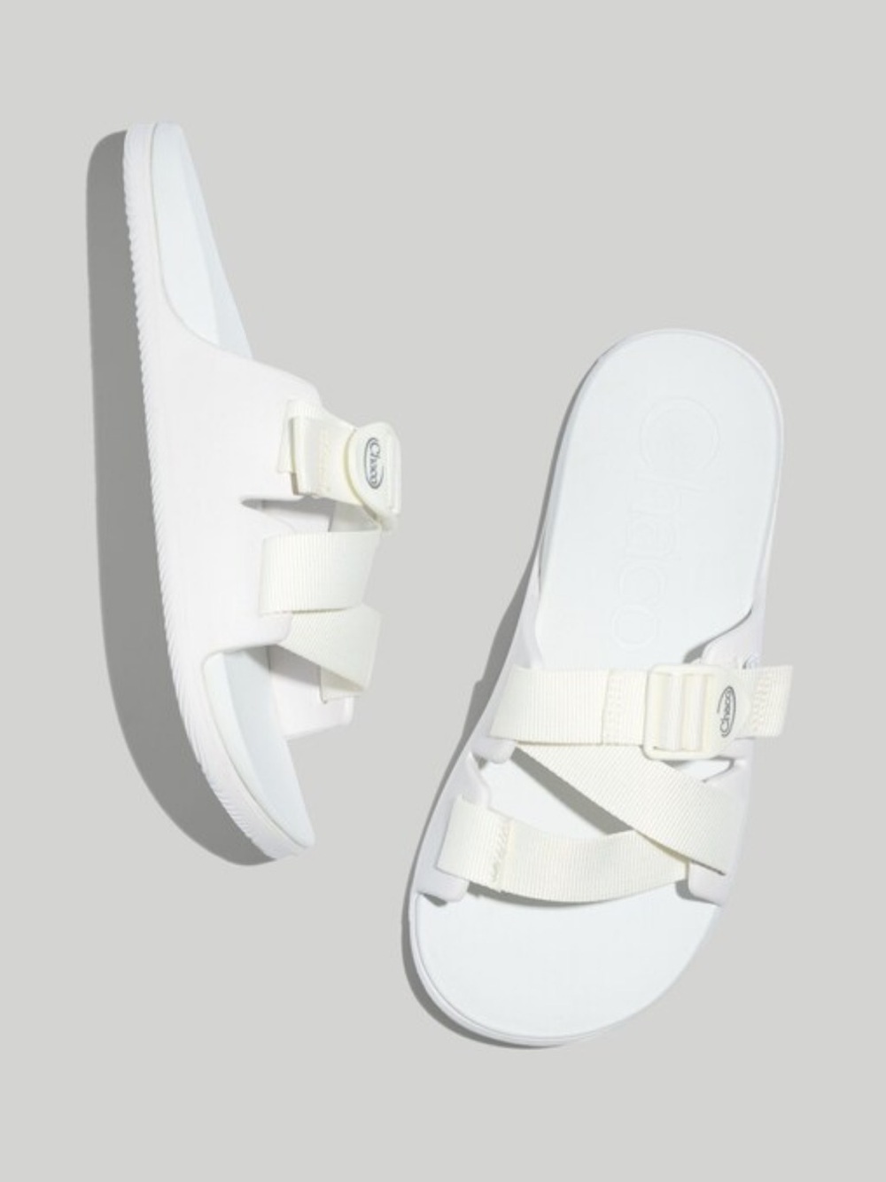 Chaco White CHILLOS Waterproof Slip On Adjustable Summer Slide Sandals Size 9